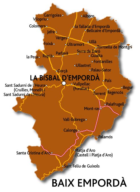 MAPA BAIX EMPORDÀ